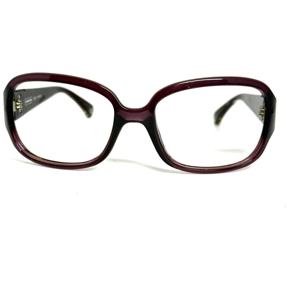 Coach S3002 Purple Signature Monogram Rectangular Eyeglasses Frames 125